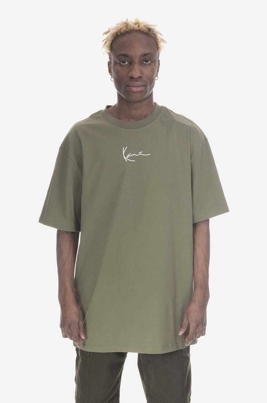Karl Kani tricou din bumbac culoarea verde, cu imprimeu 6034671-green