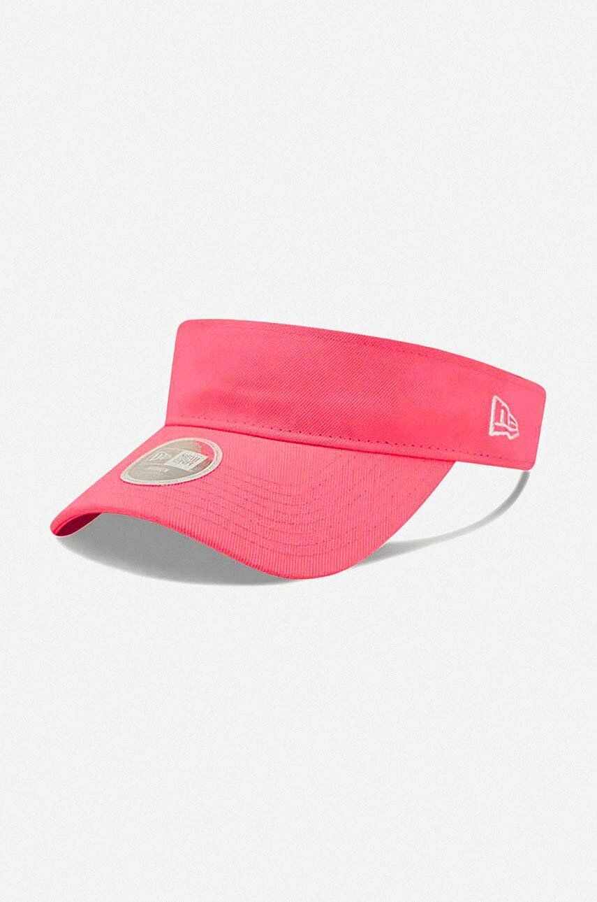 New Era șapcă cozoroc Visior culoarea roz, uni 60240378-pink