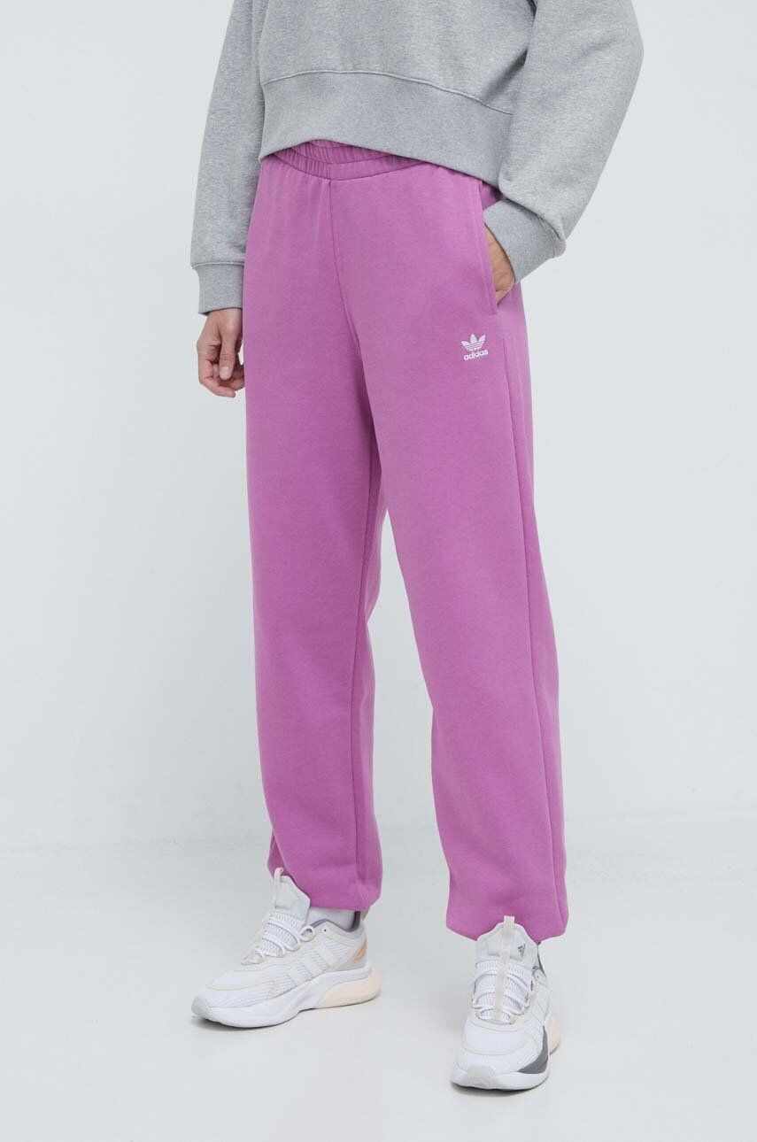 adidas Originals pantaloni de trening Essentials Fleece Joggers culoarea roz, uni, IR5964