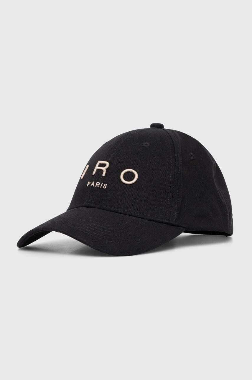 IRO șapcă de baseball din bumbac culoarea negru, cu imprimeu