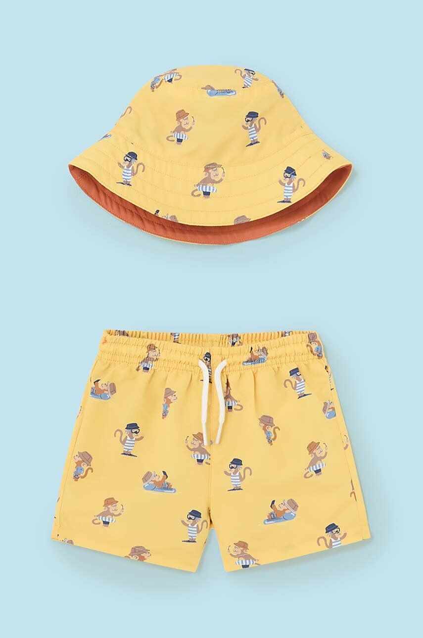 Mayoral pantaloni scurți de baie pentru bebeluși culoarea galben