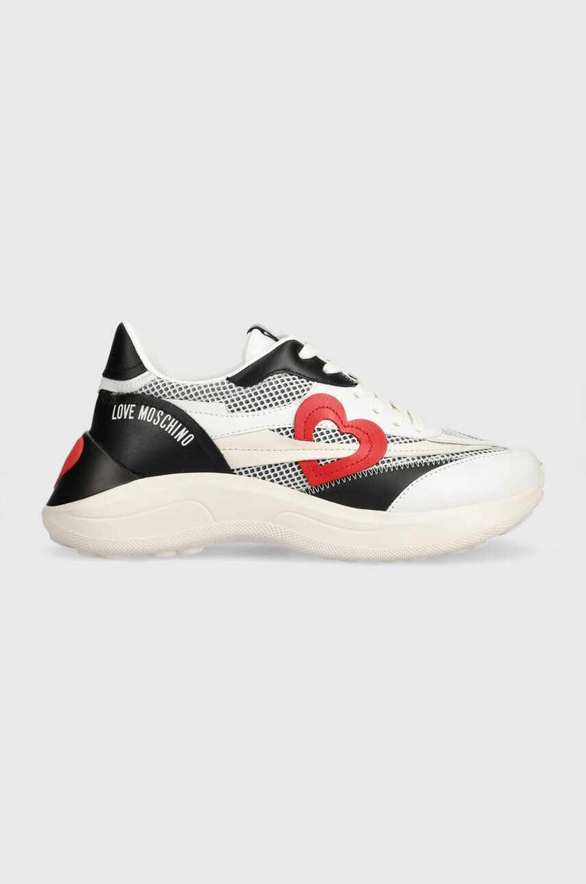 Love Moschino sneakers culoarea alb, JA15366G1IIQA00A