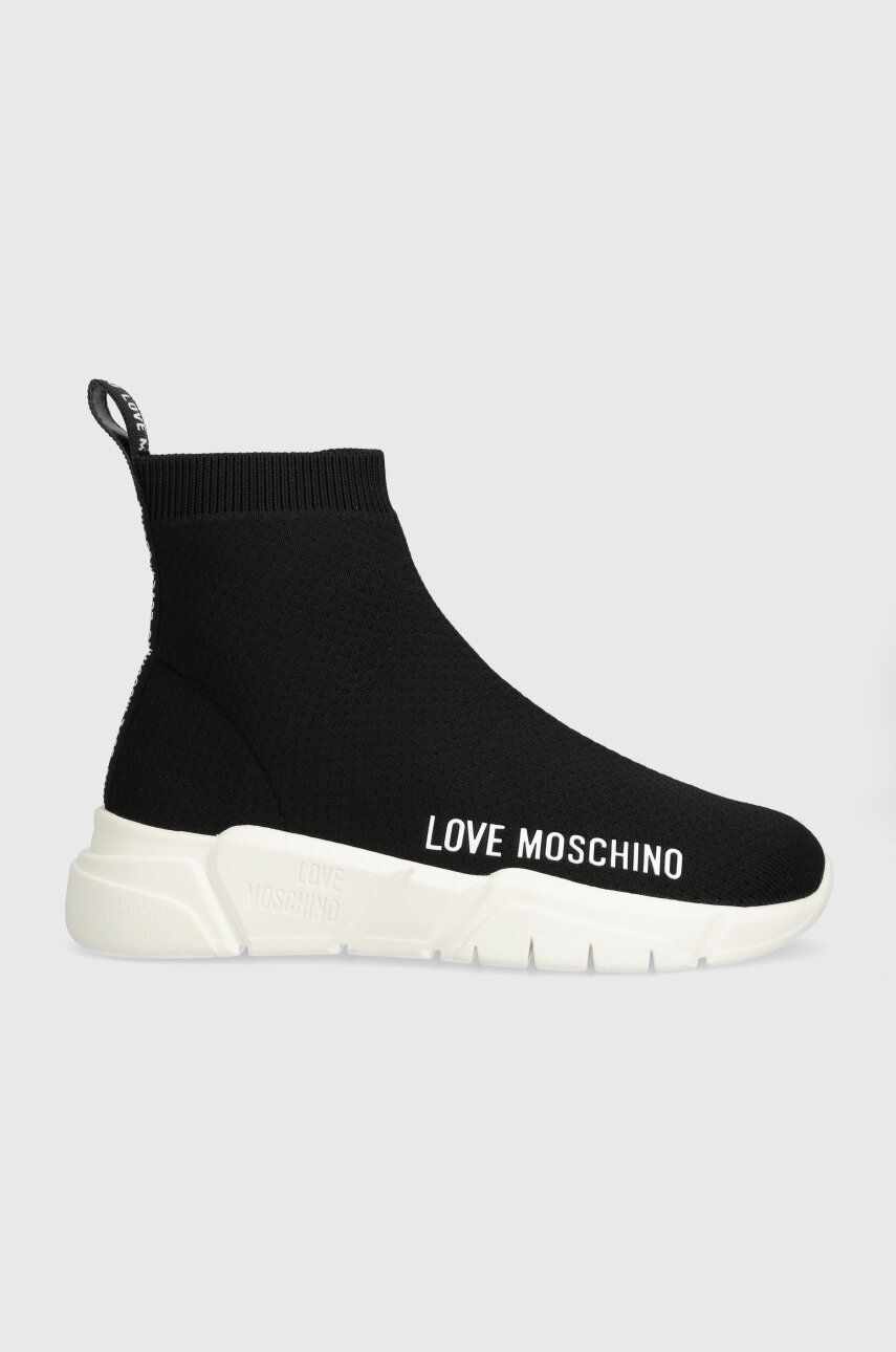 Love Moschino sneakers culoarea negru, JA15263G1IIZ500A