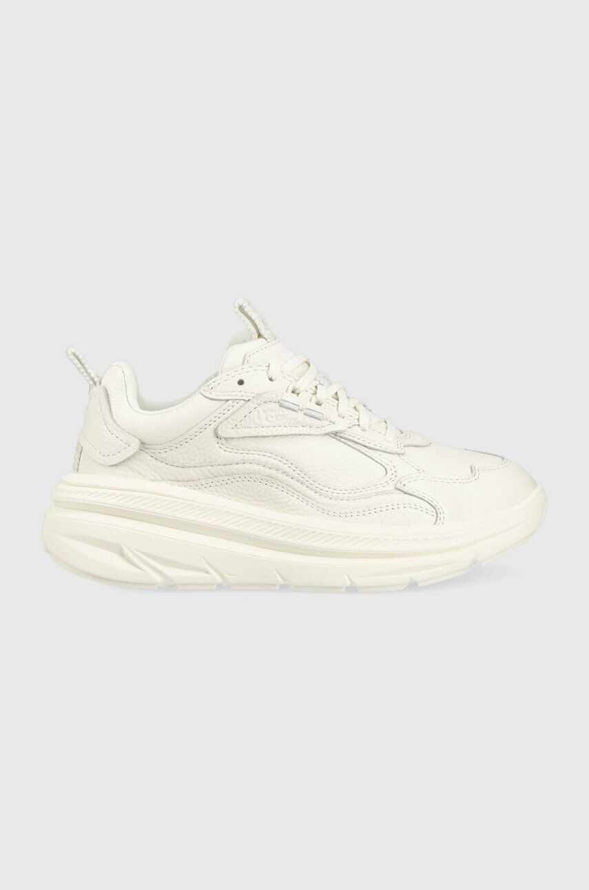 UGG sneakers din piele Ca1 culoarea alb, 1142630