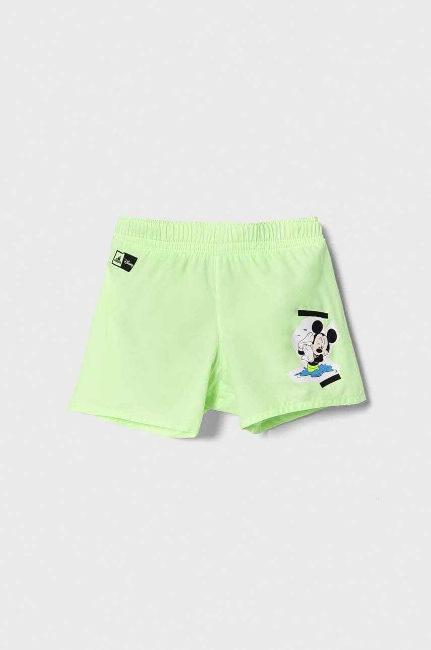 adidas Performance pantaloni scurti de baie copii Dy Mic Swim Sho x Disney culoarea verde