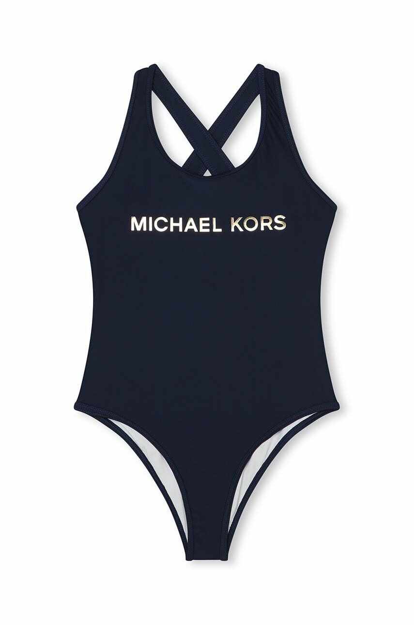 Michael Kors costum de baie dintr-o bucată pentru copii culoarea albastru marin