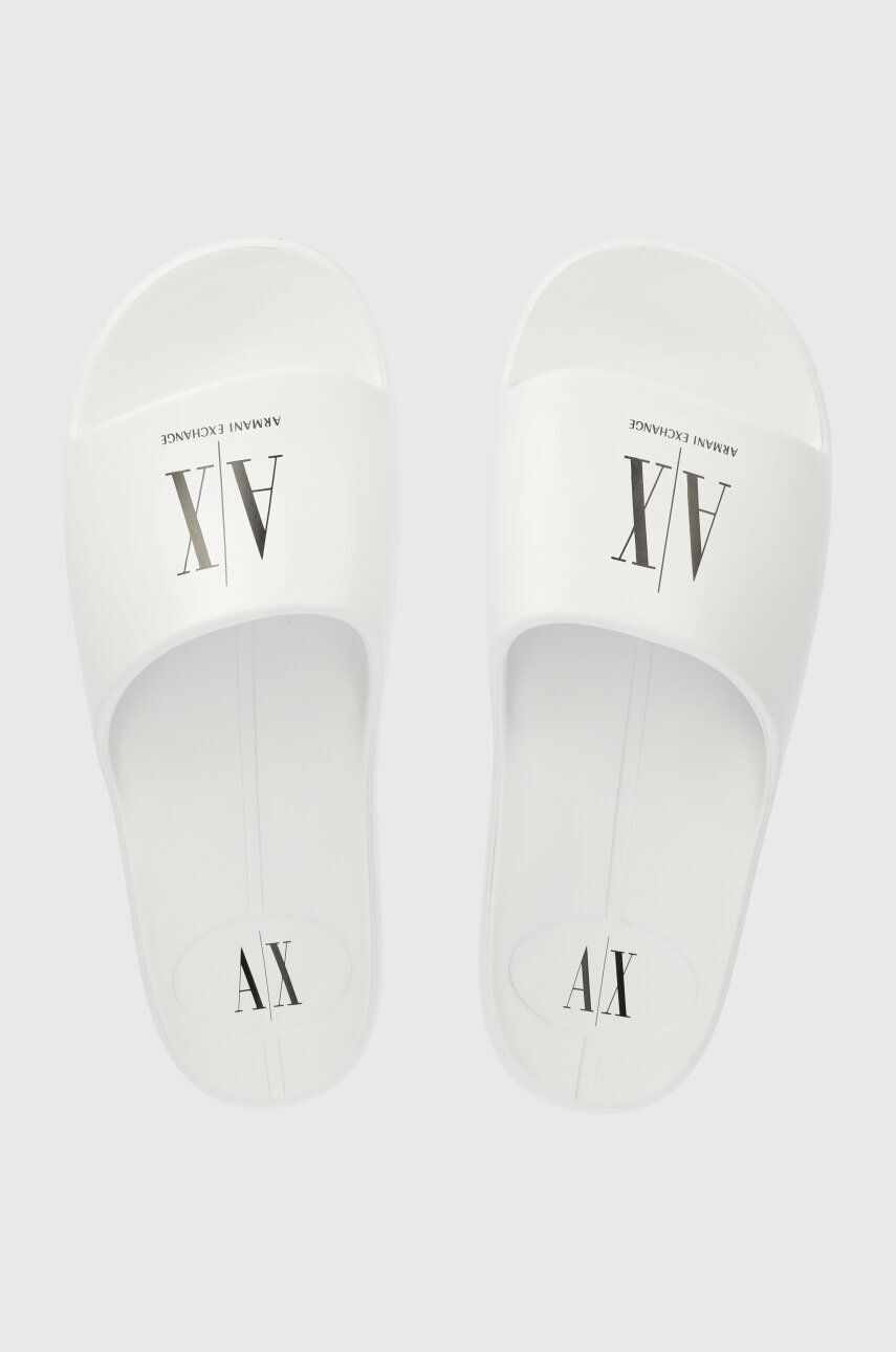 Armani Exchange papuci barbati, culoarea alb, XUP012 XV675 K488
