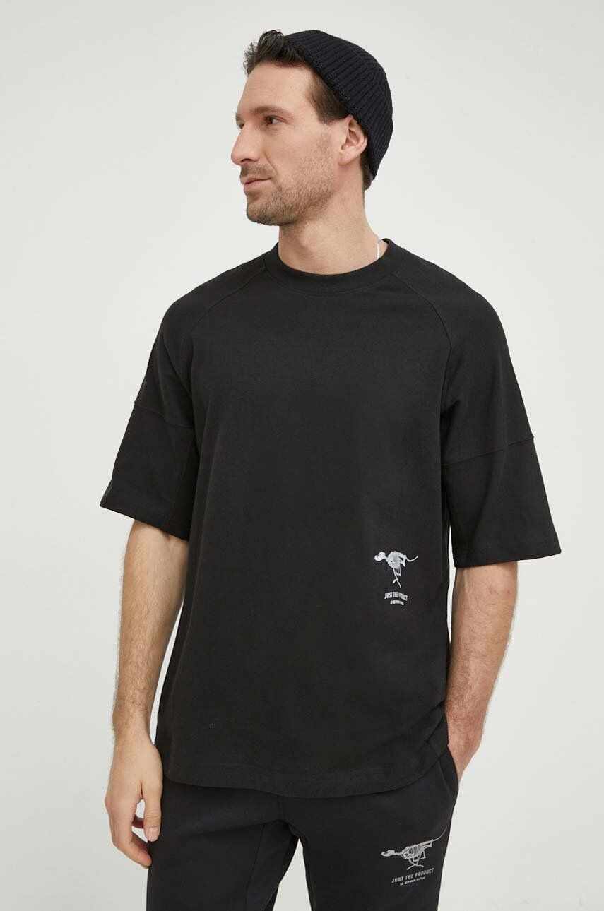 G-Star Raw tricou din bumbac barbati, culoarea negru, cu imprimeu