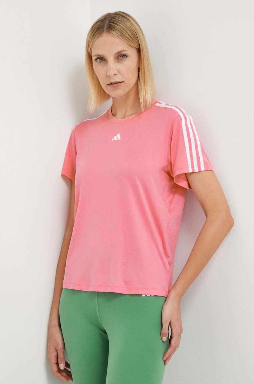 adidas Performance tricou de antrenament Training Essentials culoarea roz