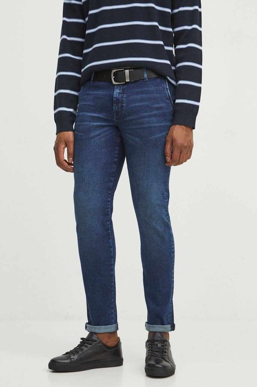 Medicine jeansi barbati, culoarea albastru marin
