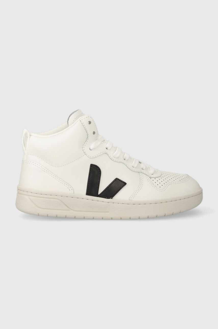Veja sneakers din piele V-15 culoarea alb