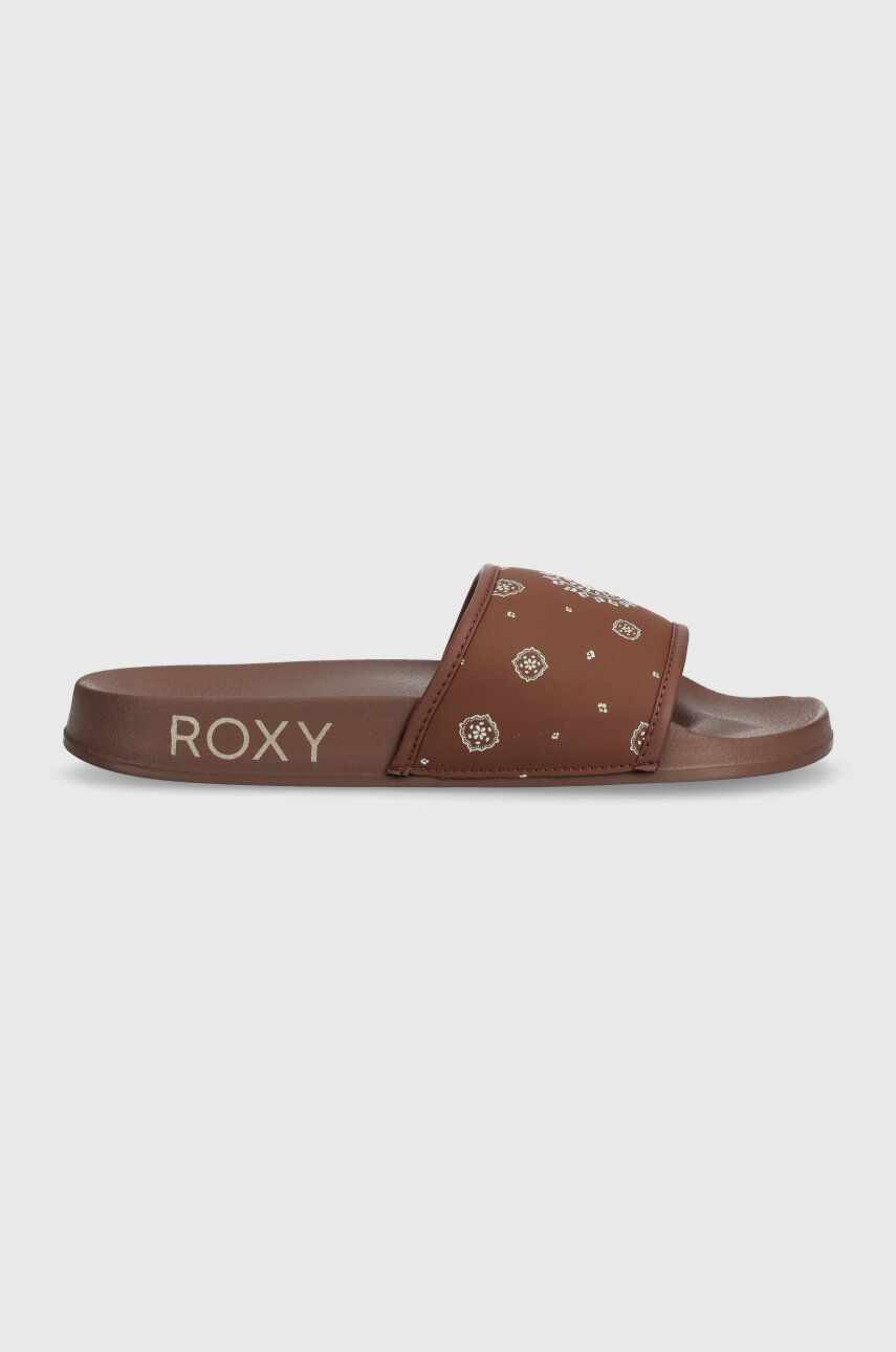 Roxy papuci femei, culoarea bordo