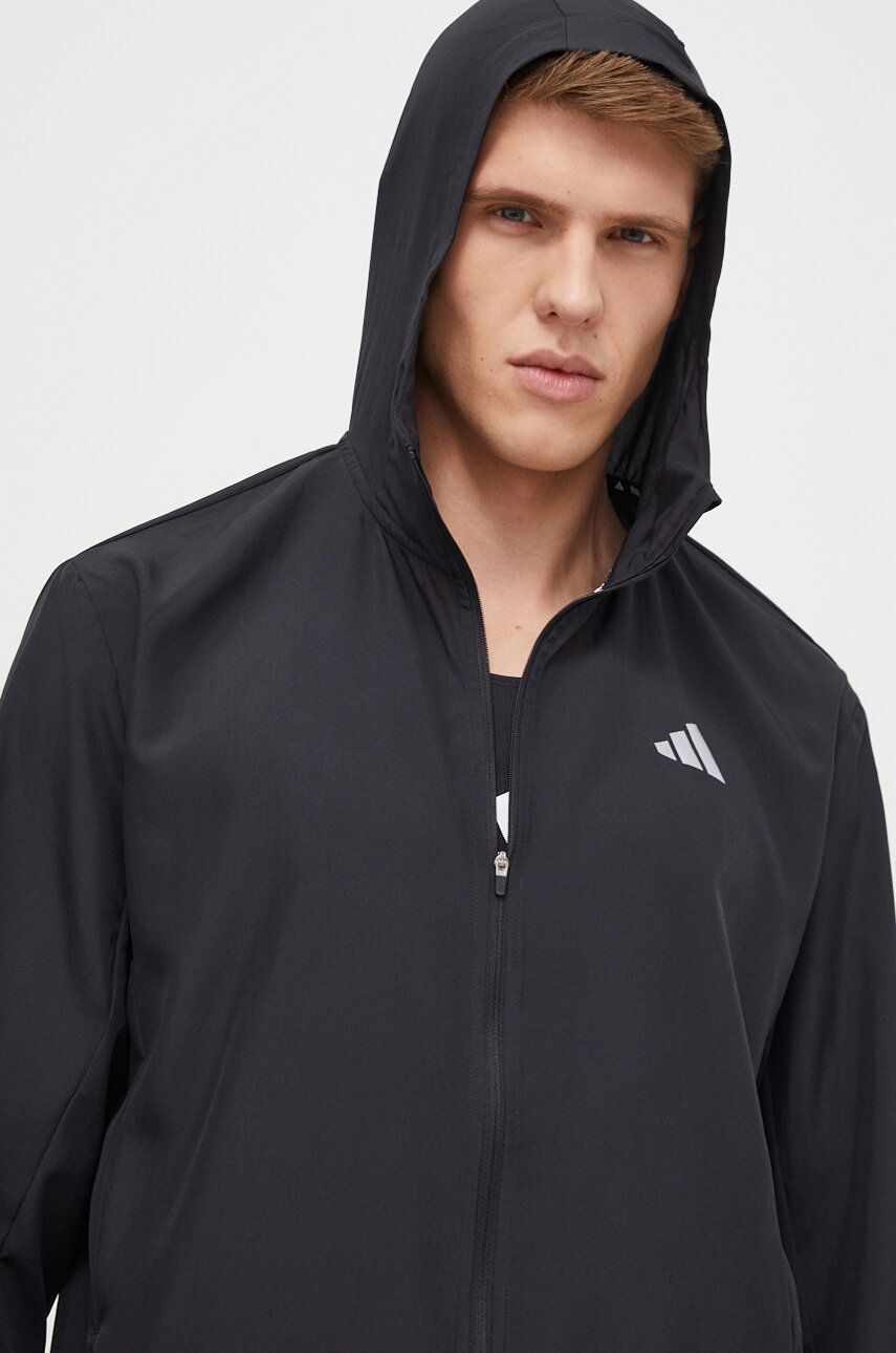 adidas Performance jachetă de alergare Run It culoarea negru, de tranzitie