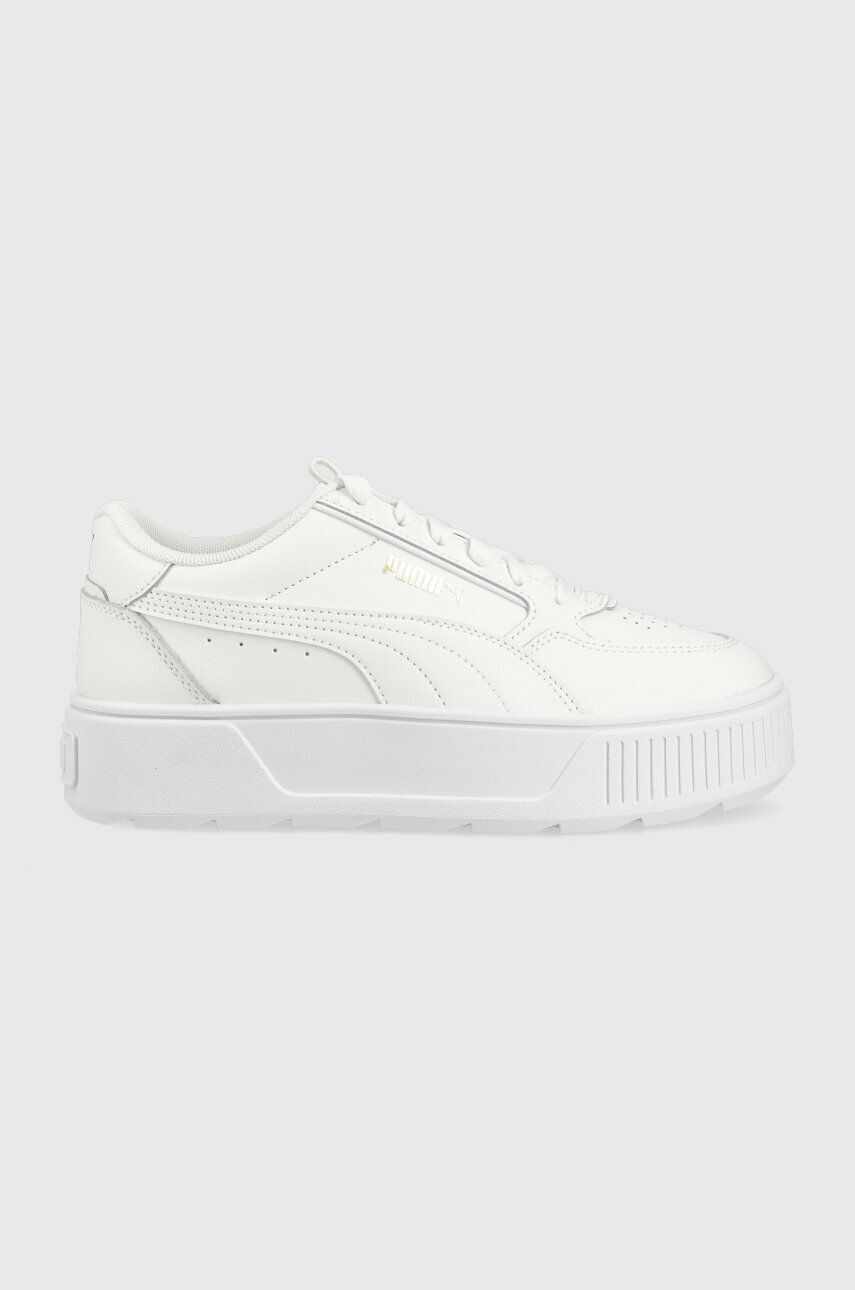 Puma sneakers din piele Karmen Rebelle culoarea alb