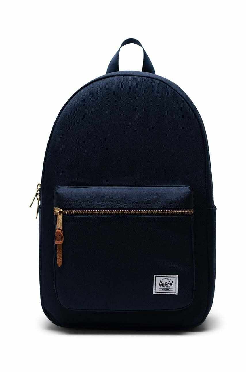 Herschel rucsac Settlement Backpack culoarea albastru marin, mare, neted