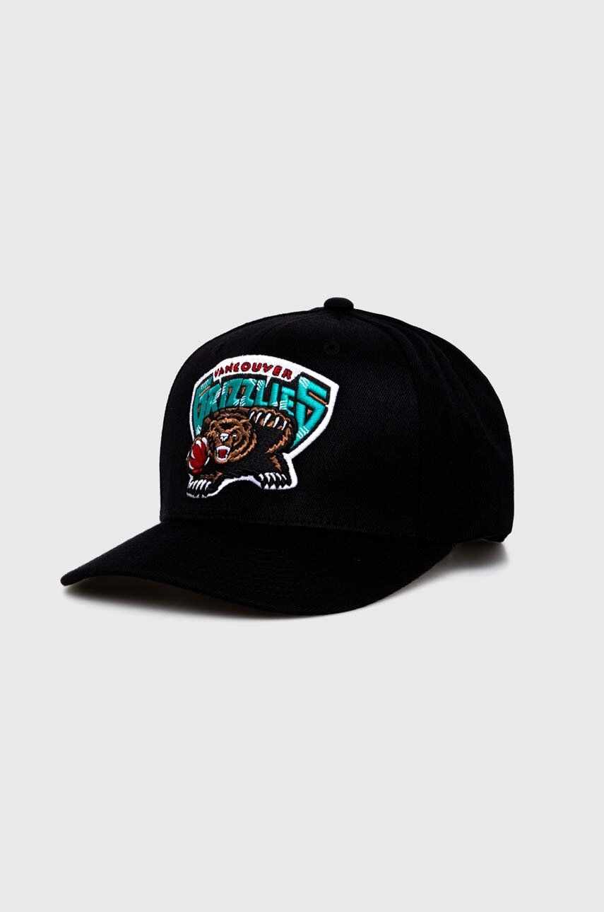 Mitchell&Ness șapcă din amestec de lână NBA VANCOUVER GRIZZLIES culoarea negru, cu imprimeu