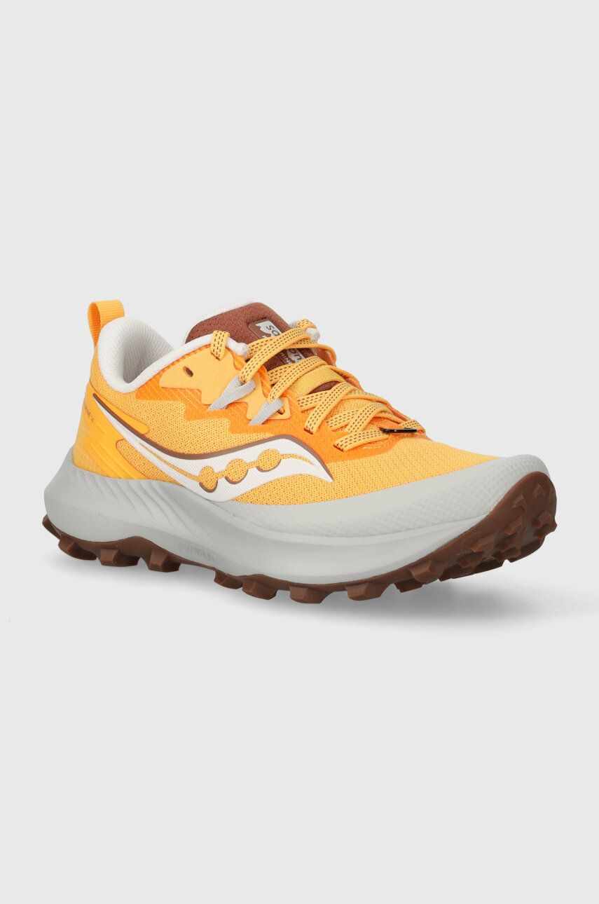 Saucony pantofi de alergat Peregrine 14 culoarea portocaliu