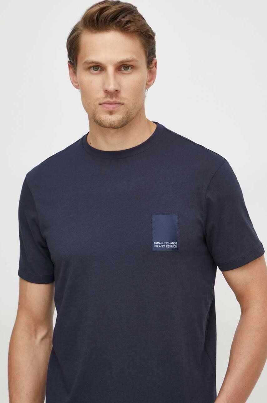 Armani Exchange tricou din bumbac barbati, cu imprimeu