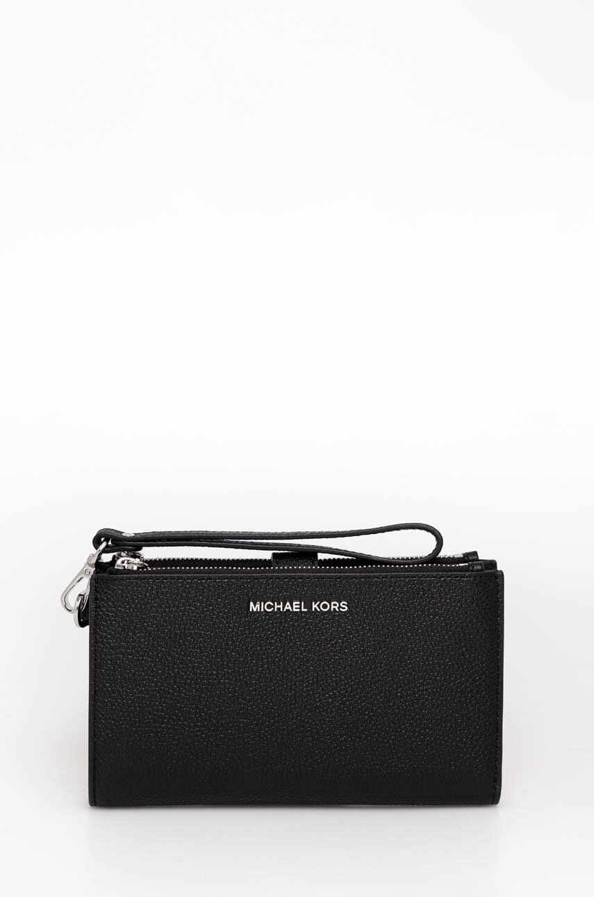 MICHAEL Michael Kors portofel de piele femei, culoarea negru