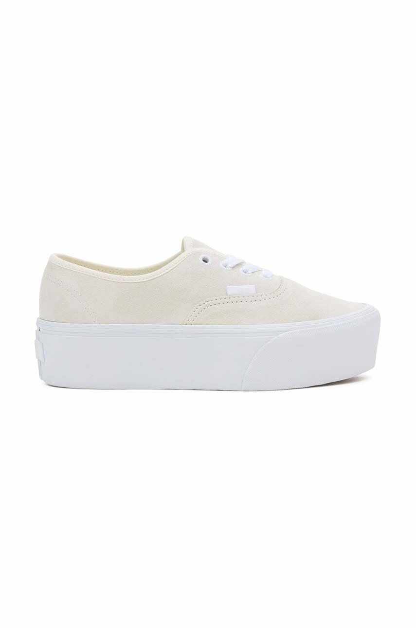 Vans tenisi din piele intoarsa Authentic Stackform culoarea bej, VN000CN0CDA1