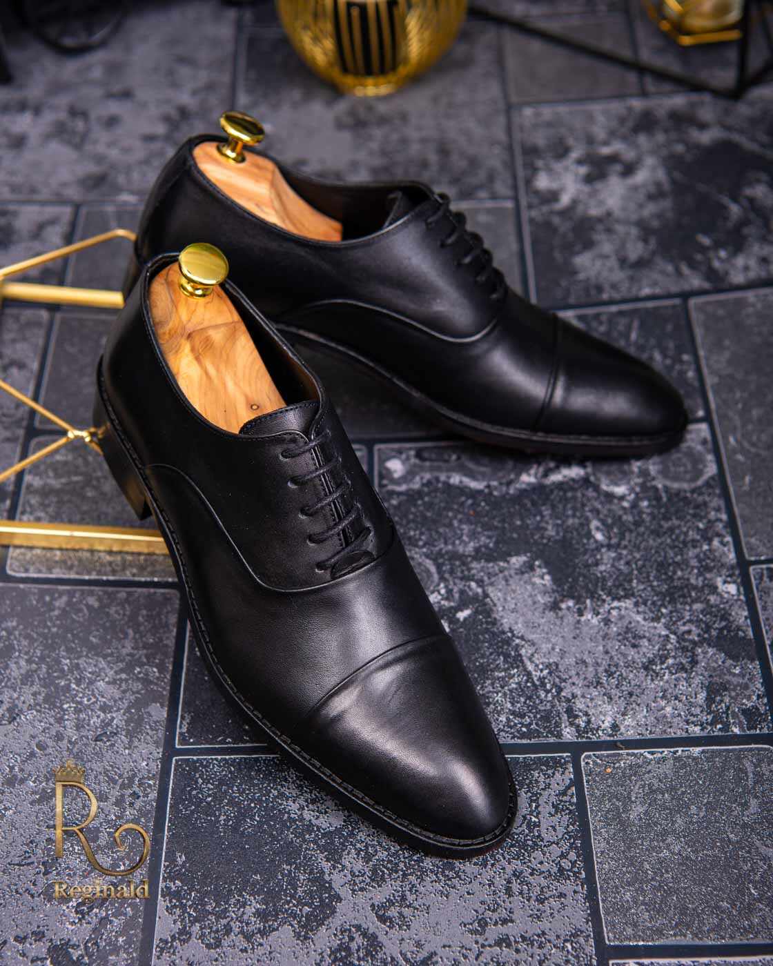 Pantofi de barbati, negru, piele naturala - P1293