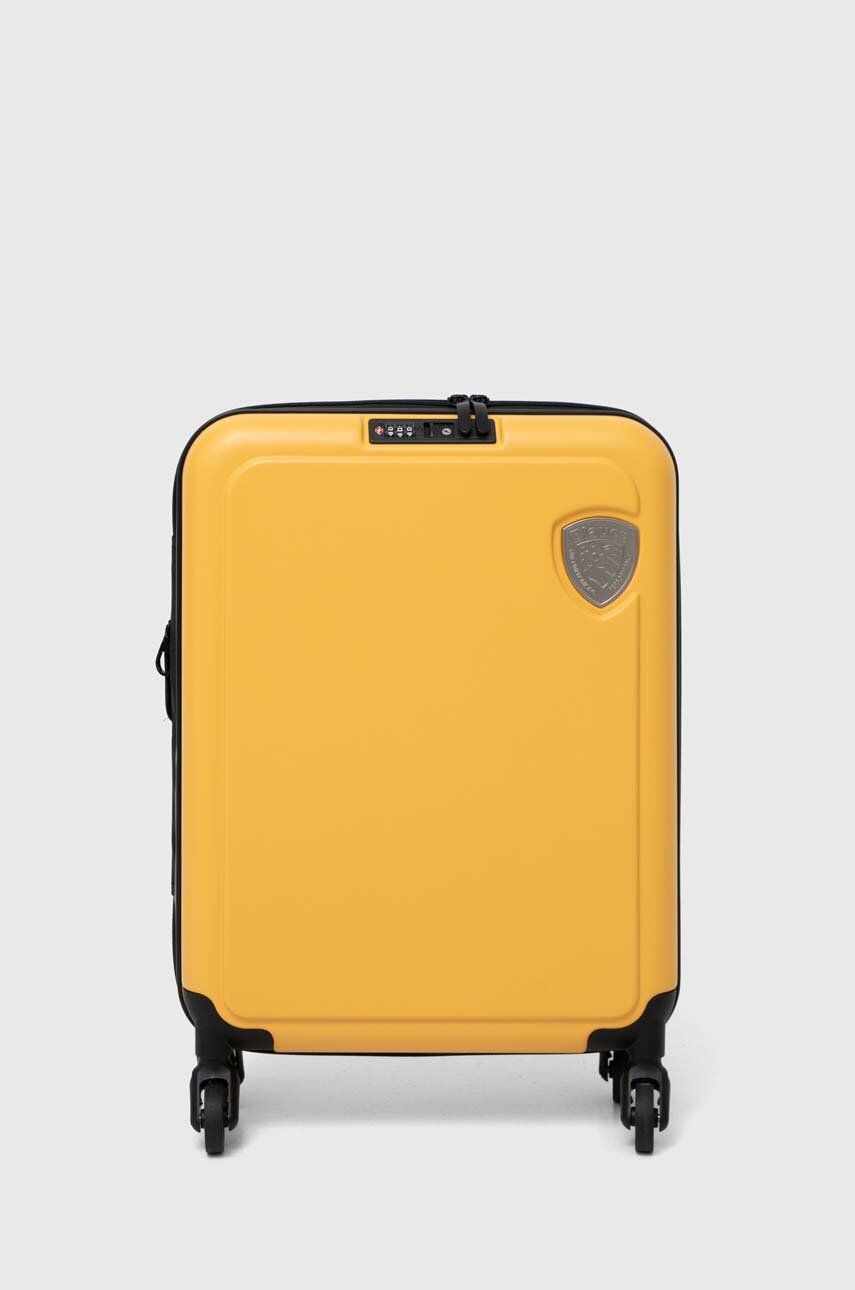 Blauer valiza culoarea galben