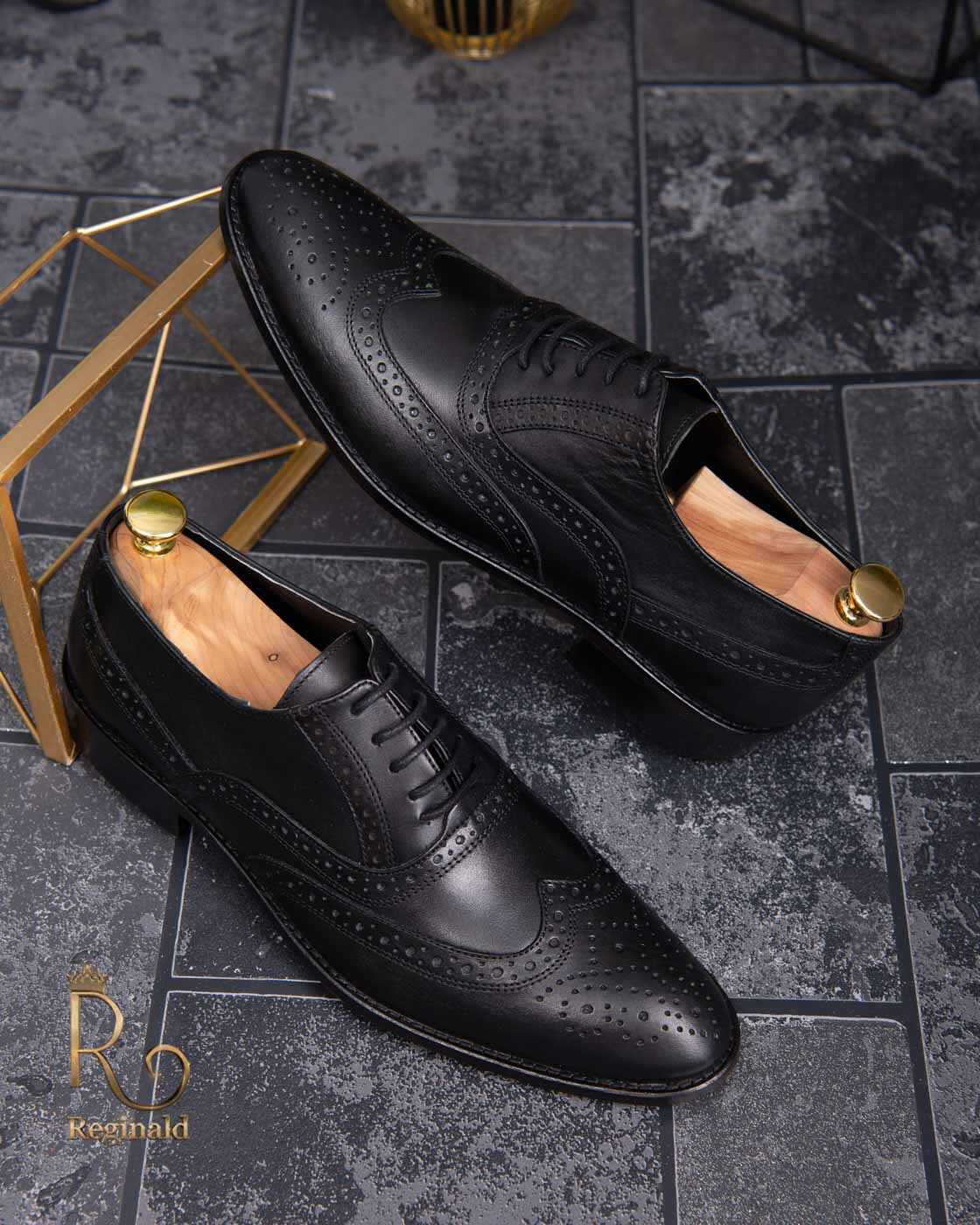 Pantofi de barbati, negru, din piele naturala - P1283