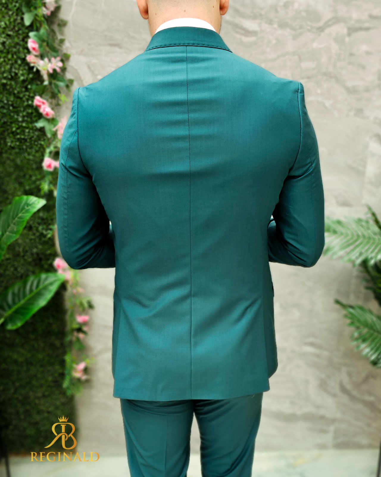 Costum de barbati verde: Sacou si Pantalon - C4667