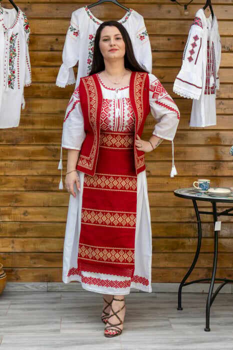 Costum Rochie Vesta Brau si 2 Fote