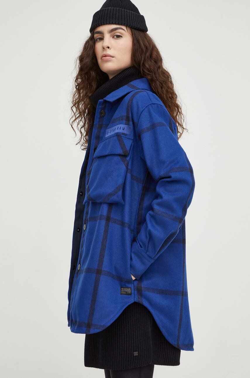 G-Star Raw geacă cu aspect de cămașă de tranzitie, oversize