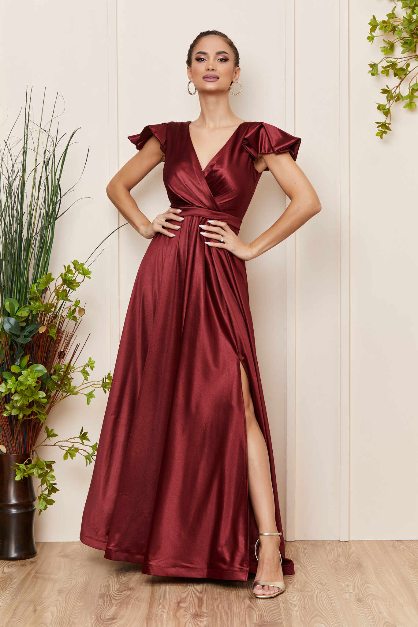 Rochie Affection Bordo