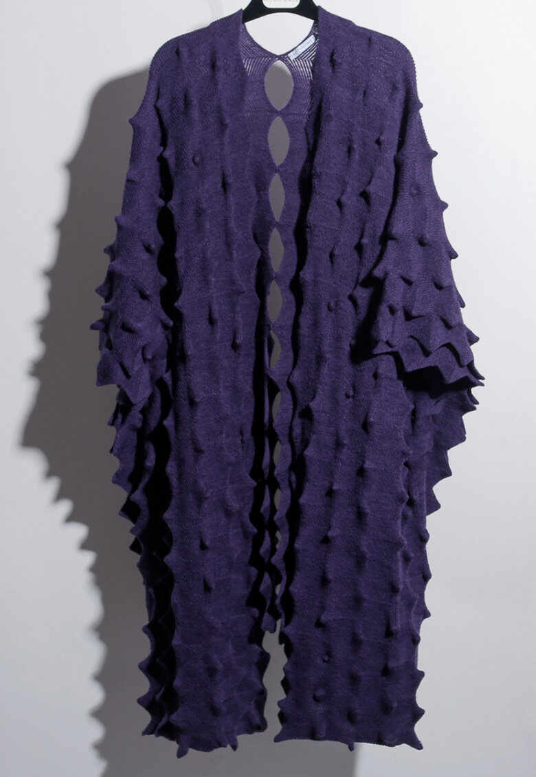 Cardigan din amestec de lana merinos cu aspect texturat Mila