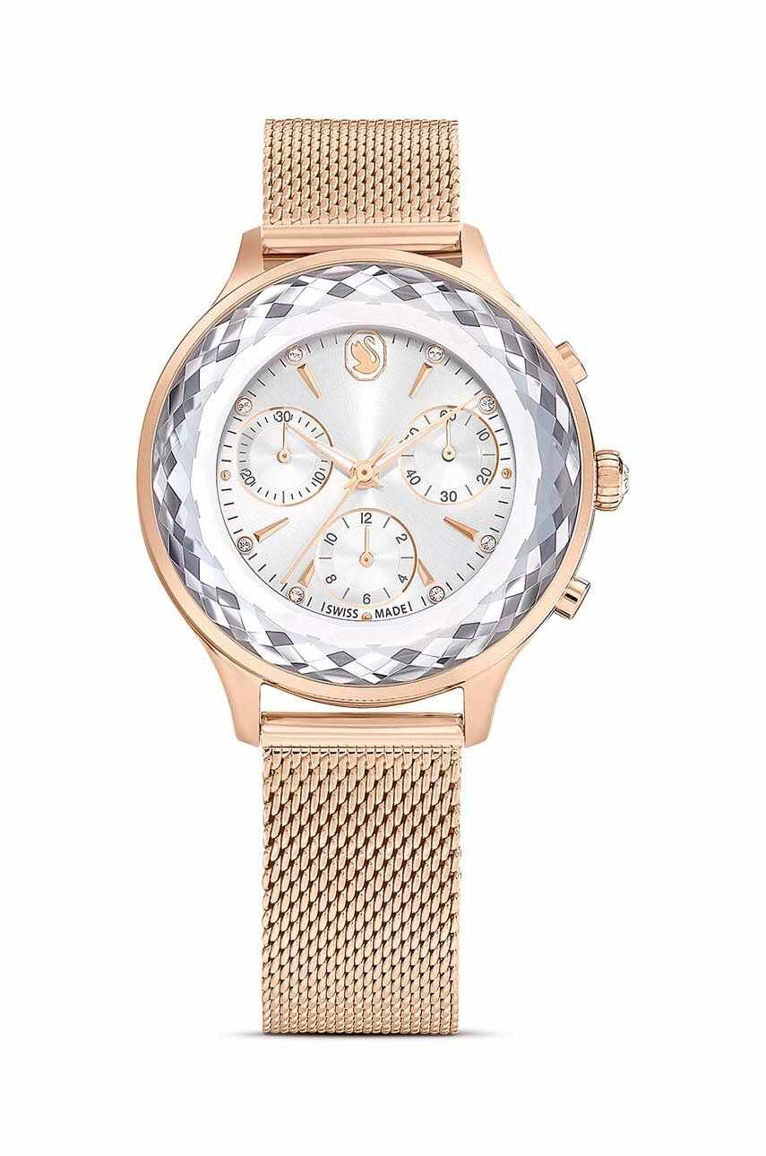 Swarovski ceas NOVA CHRONO femei, culoarea auriu, 5677506