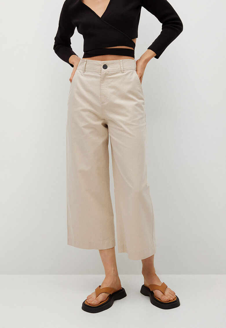 Pantaloni culotte ampli - din amestec de lyocell Leandra