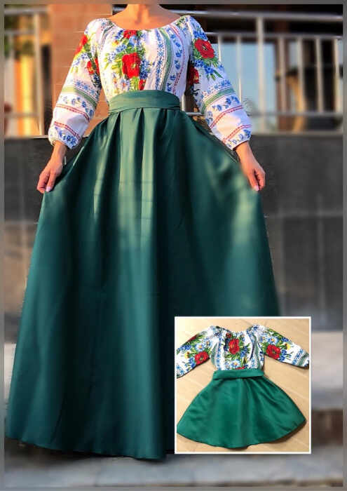 Set rochii stilizate traditional -Mama si Fiica - model 9