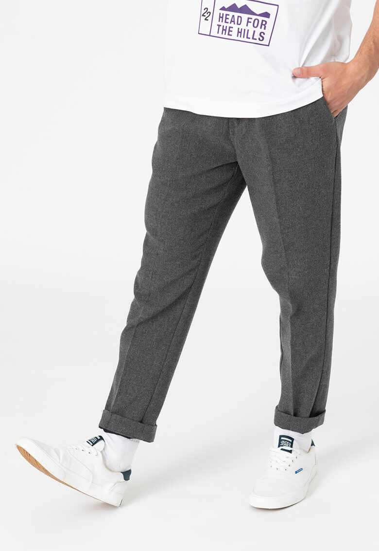 Pantaloni sport din amestec de lana cu snur de ajustare