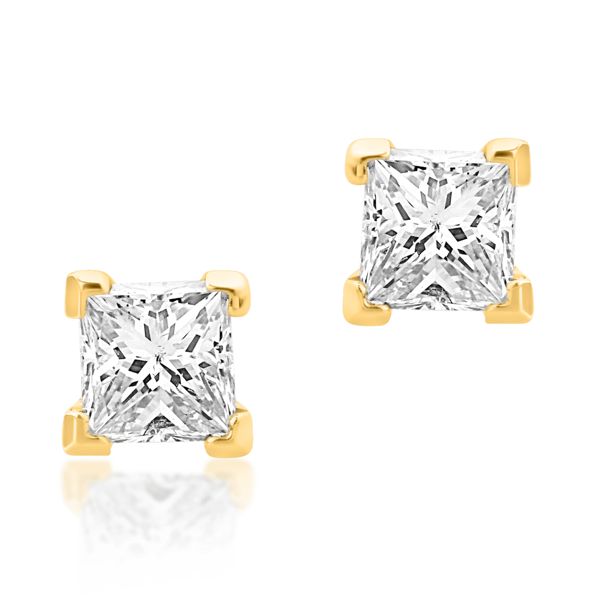 Serrated distort Tighten Cercei din aur alb de 18K cu diamante de 0.3ct - 1992 produse