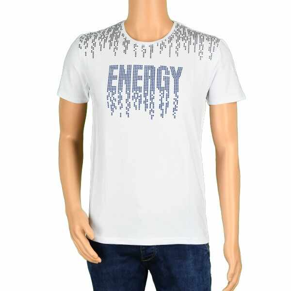 Tricou alb Energy pentru barbat - cod 37152