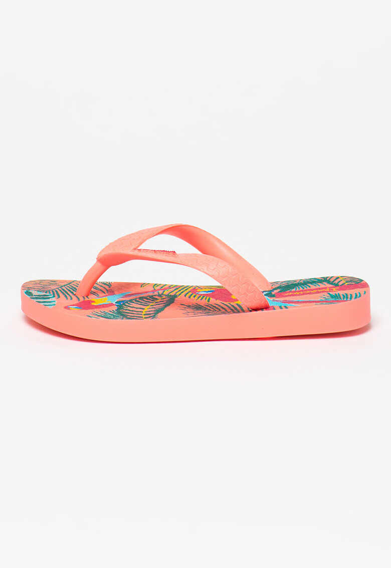 Papuci flip-flop cu imprimeu tropical Classic