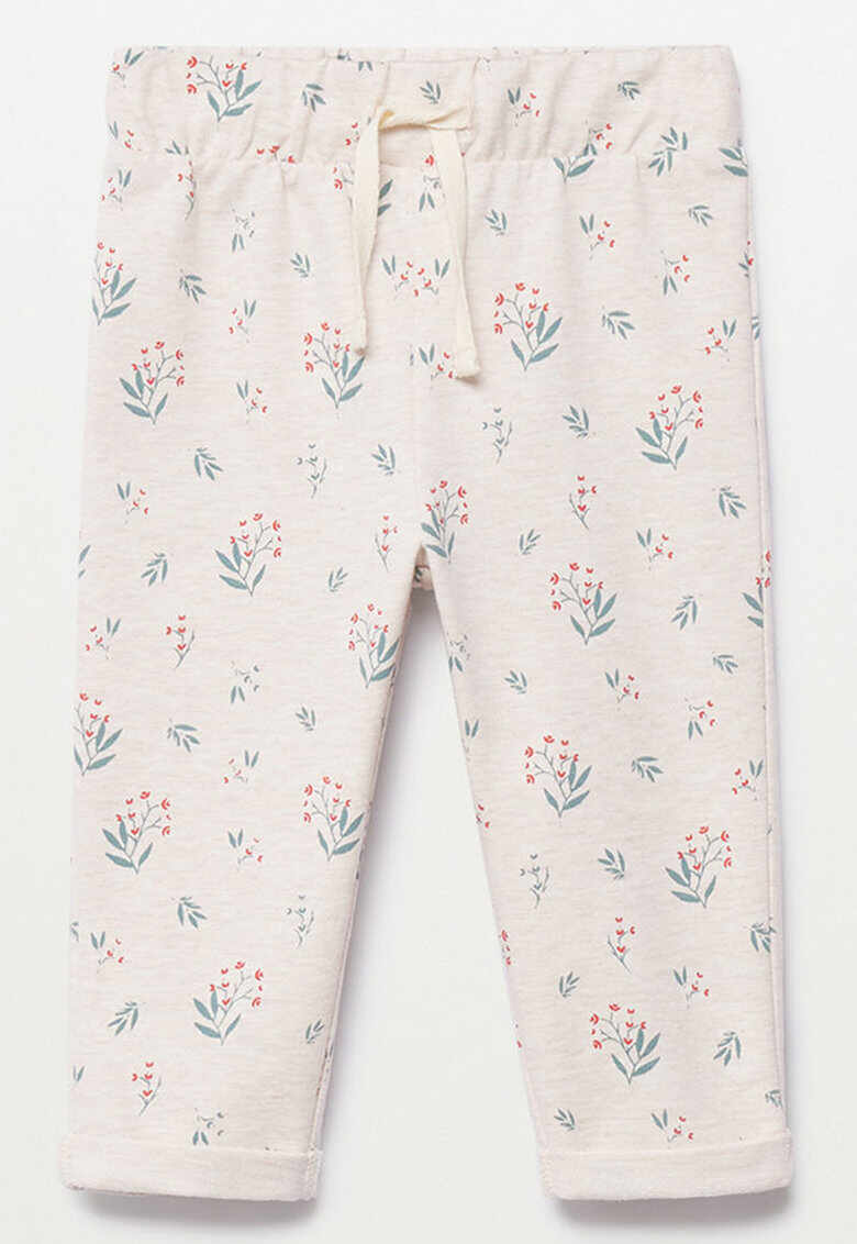 Pantaloni sport de bumbac cu imprimeu floral Florap
