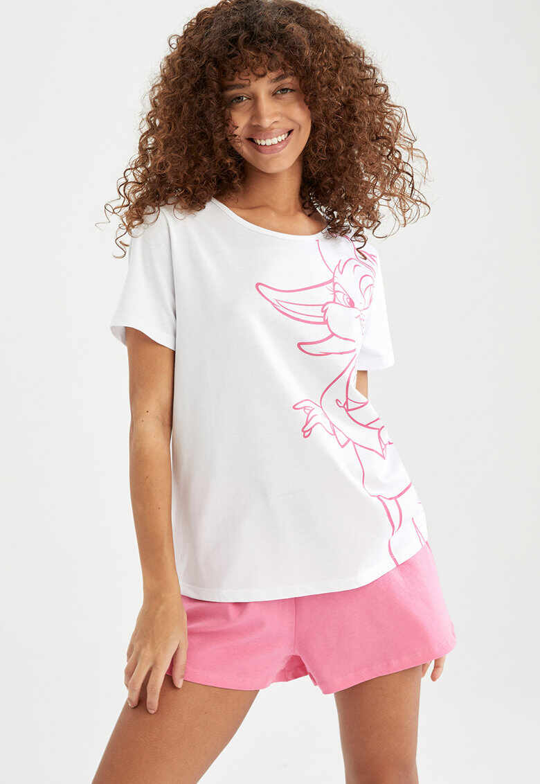 Pijama regular fit din jerseu cu model Lola Bunny