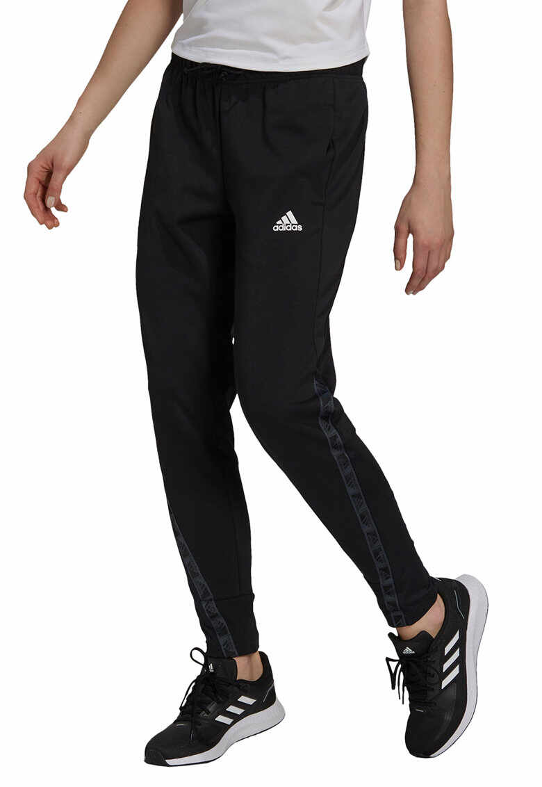 Pantaloni sport cu logo pentru fitness