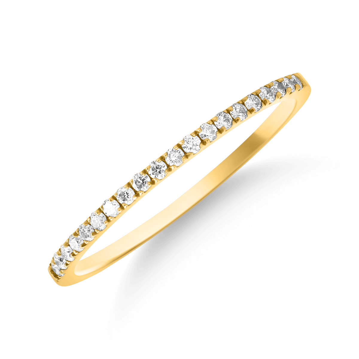 Inel din aur galben de 18K cu diamante de 0.145ct