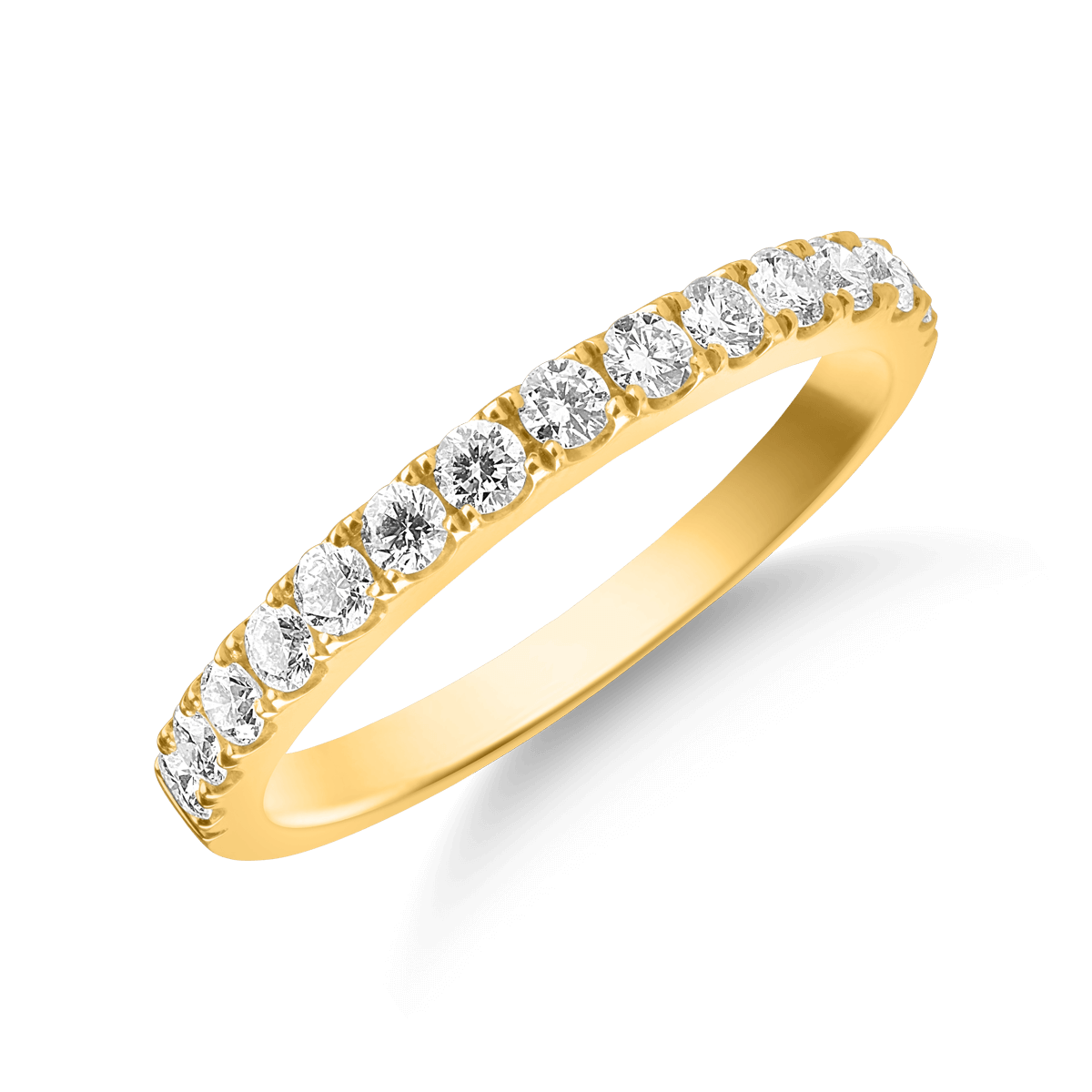 Inel din aur galben de 18K cu diamante de 0.42ct