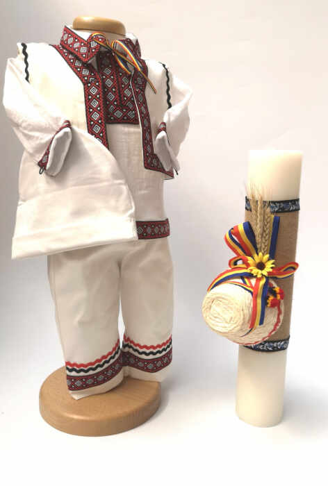 Set Traditional Botez Baiat - Costumas + Lumanare 3