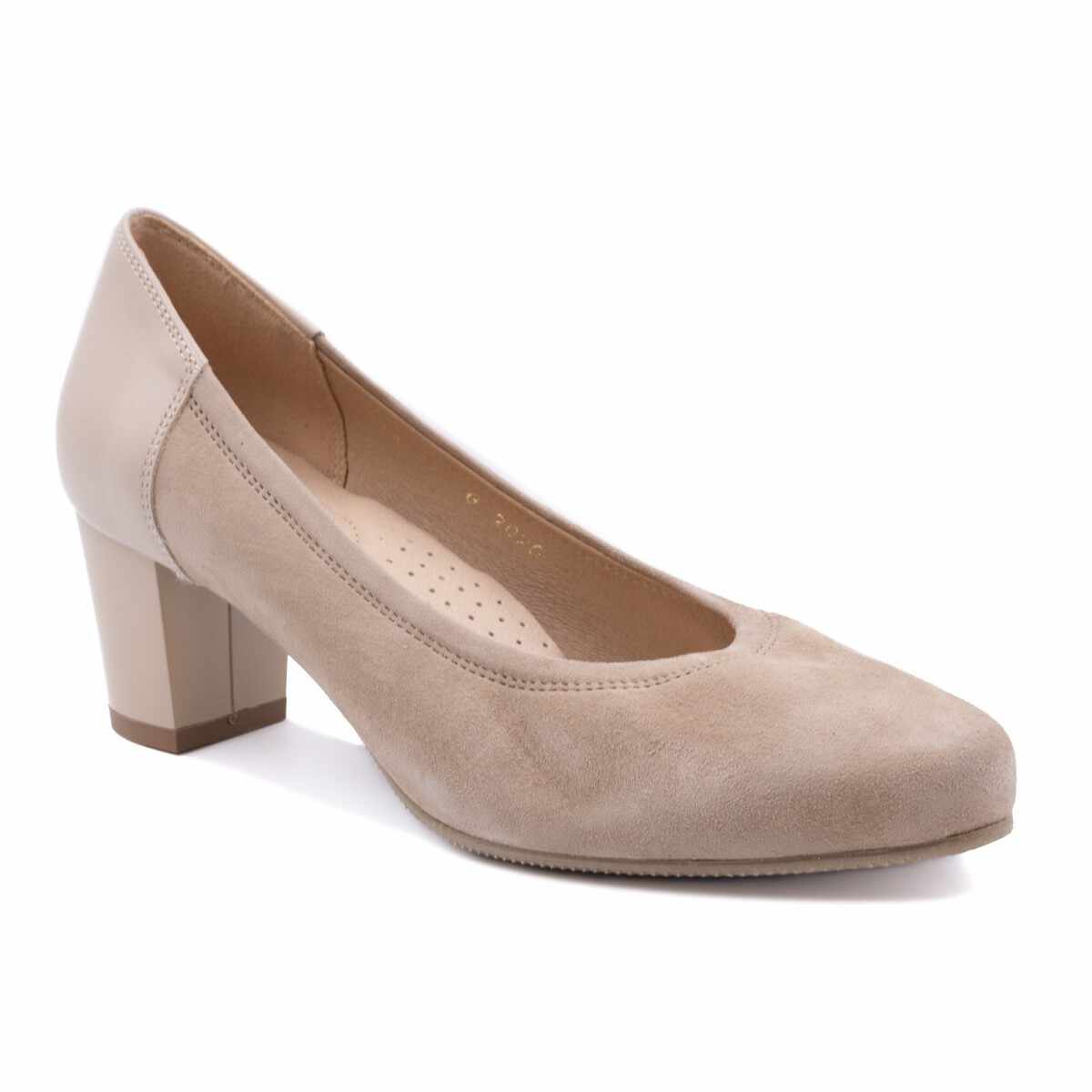 Pantofi eleganti dama, Beatrixx, din piele naturala, culoare bej, cod AF-518