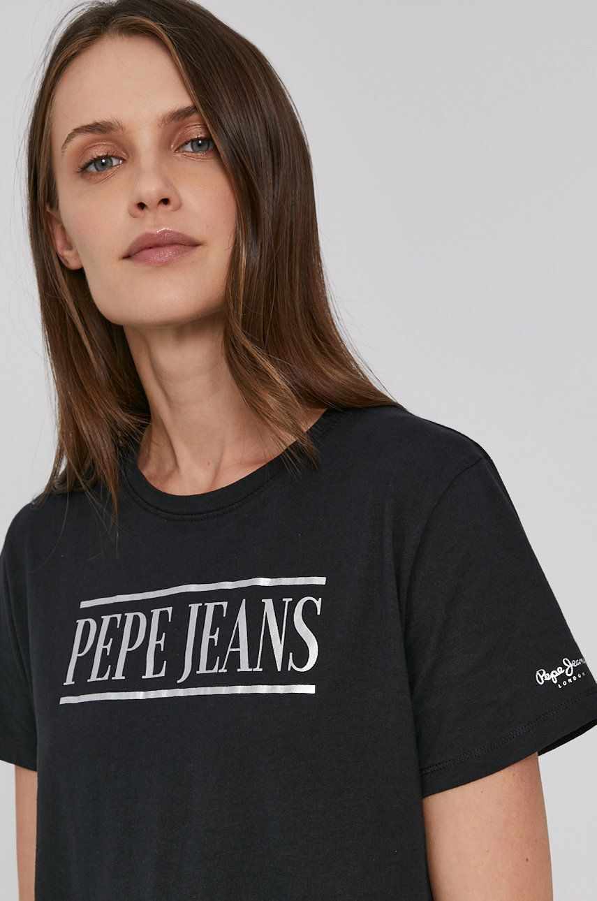 Pepe Jeans - Tricou din bumbac BLANCA