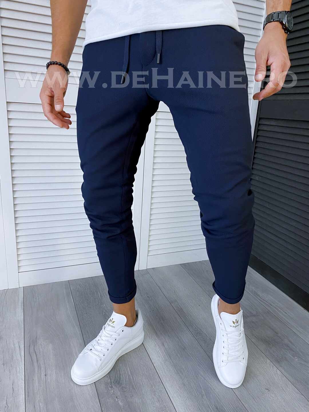 Pantaloni barbati casual bleumarin B6307 A-6 E