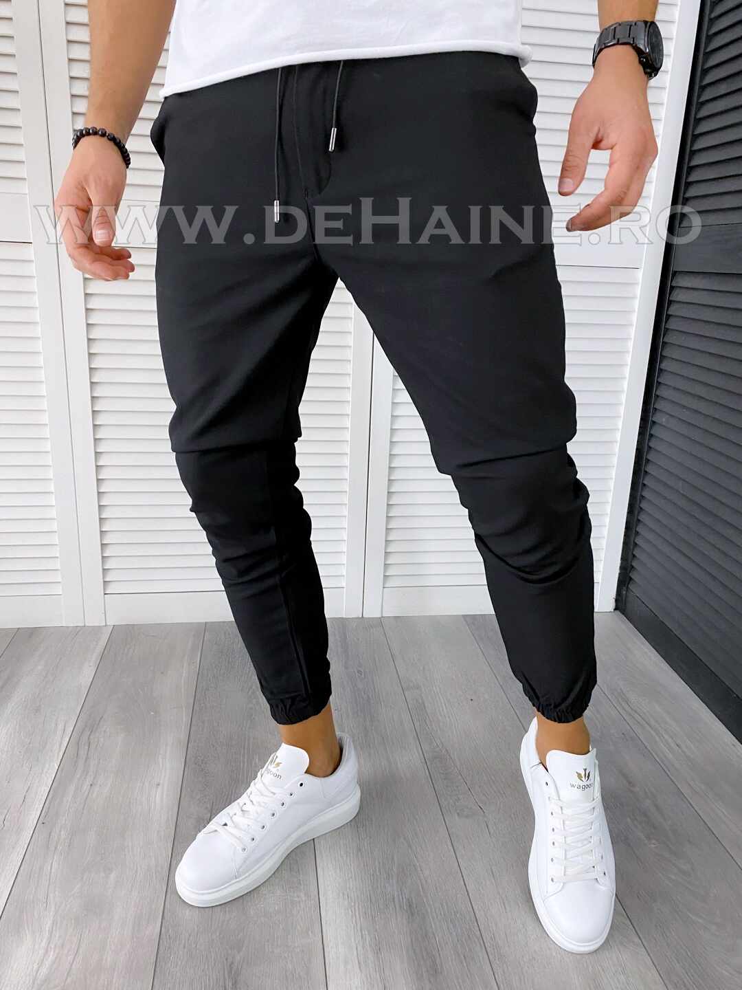 Pantaloni barbati negri smart casual B2497 B3-3.4/S1