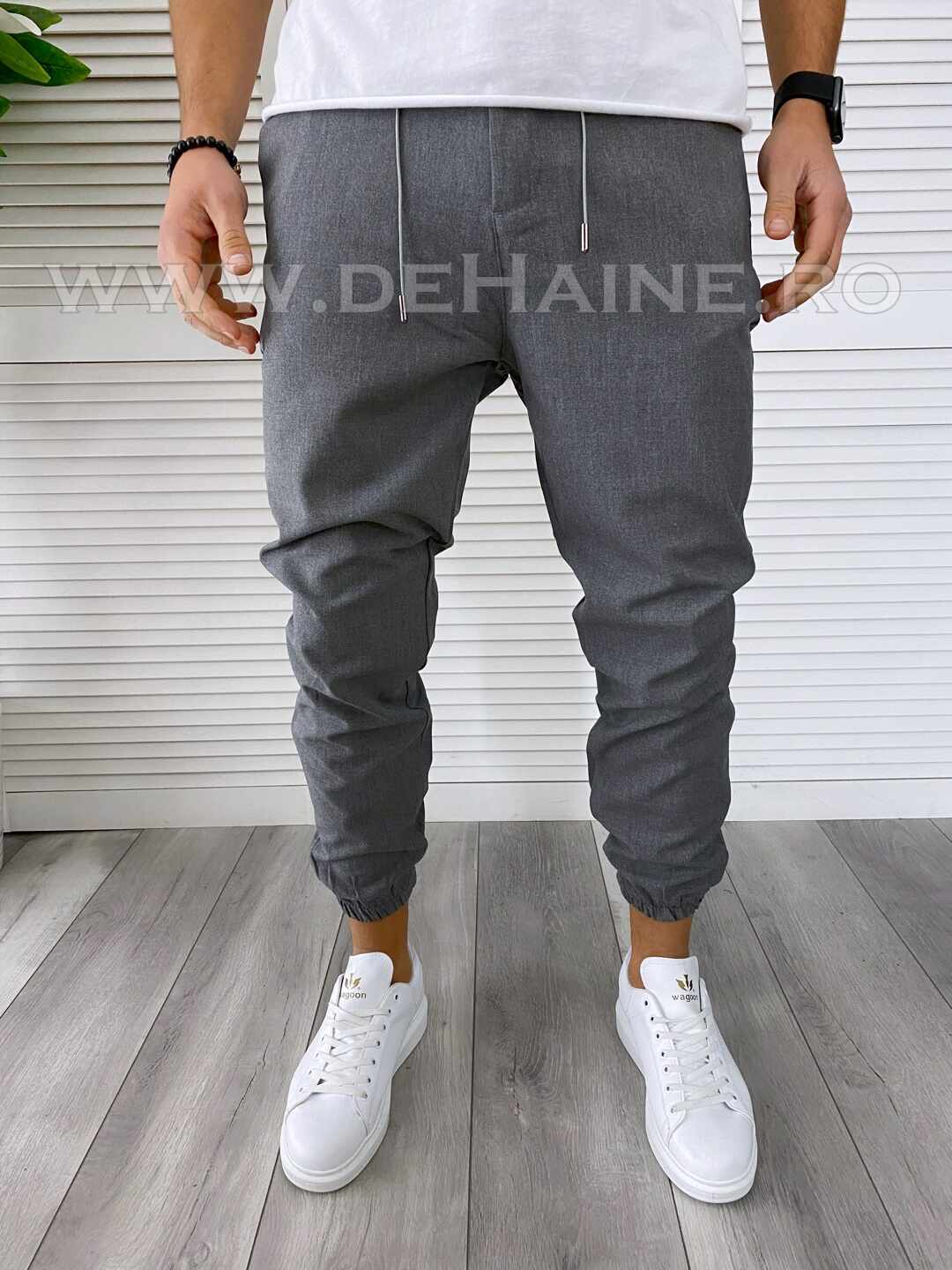 Pantaloni barbati casual gri inchis B2497 B3-1.2